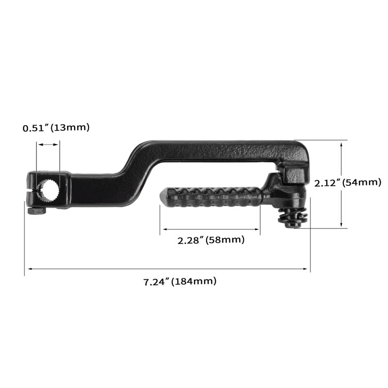 MTATCN Kick Start Pedal Lever Replacement for Eton 50cc 70cc 90cc Viper AXL TXL Kids ATV 610136 - Image 2